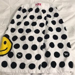 pink/vs body wrap towel